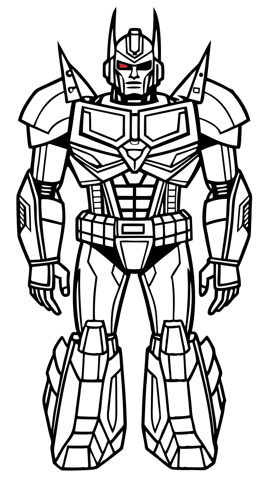 optimus prime transformer coloring page